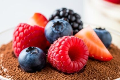 Tiramisu Dessert With Berries