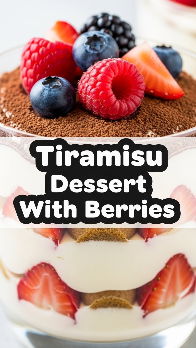 Tiramisu Dessert With Berries