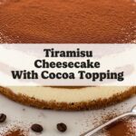 Tiramisu Cheesecake With Cocoa Topping