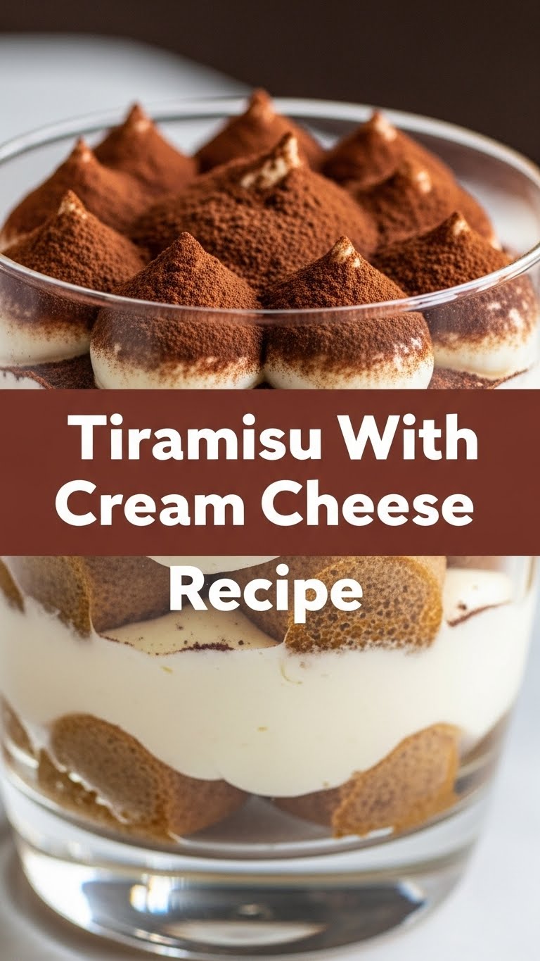 Tiramisu With Cream Cheese Recipe