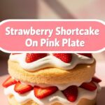 Strawberry Shortcake On Pink Plate