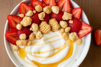 Strawberry Shortcake Yogurt Bowls