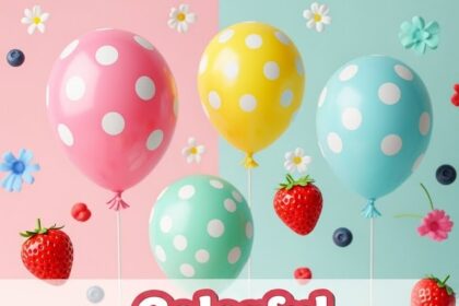 Colorful Strawberry Shortcake Decor