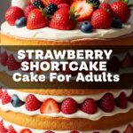 Strawberry Shortcake Cake For Adults