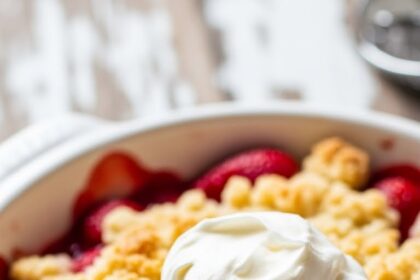 Easy Strawberry Shortcake Crumble
