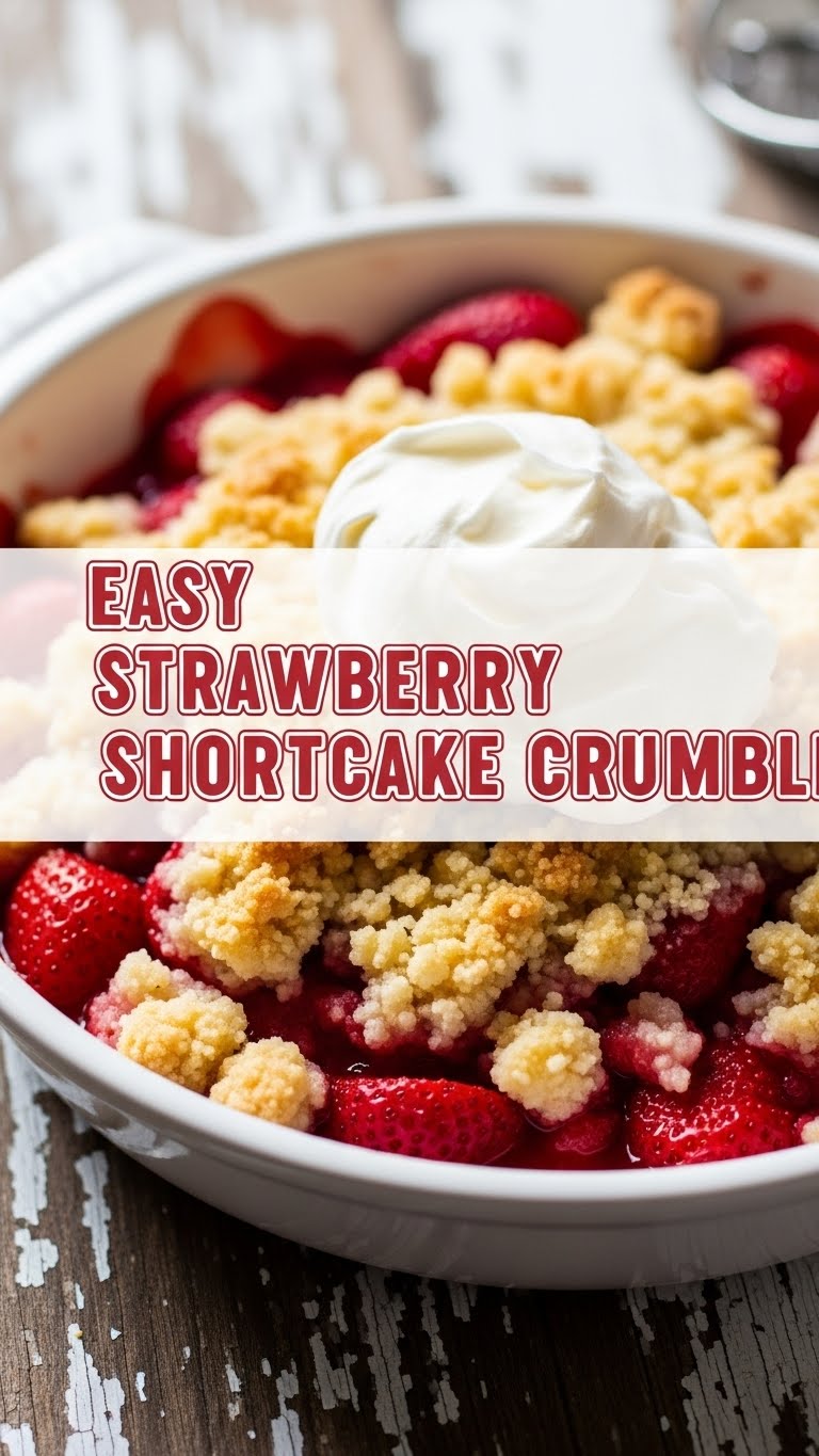 Easy Strawberry Shortcake Crumble