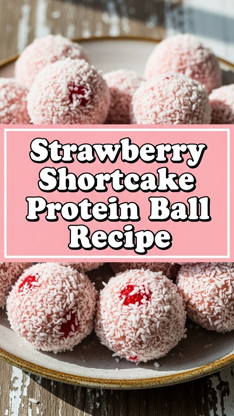 Strawberry Shortcake Protein Ball Recipe