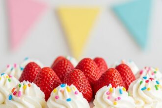 Strawberry Shortcake Kids Birthday Cake