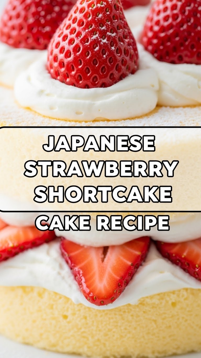 Japanese Strawberry Shortcake Cake Recipe