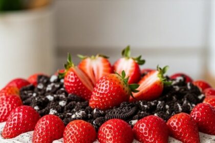 Strawberry Shortcake Cake With Oreos