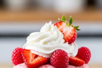 Strawberry Shortcake Protein Mug Cake