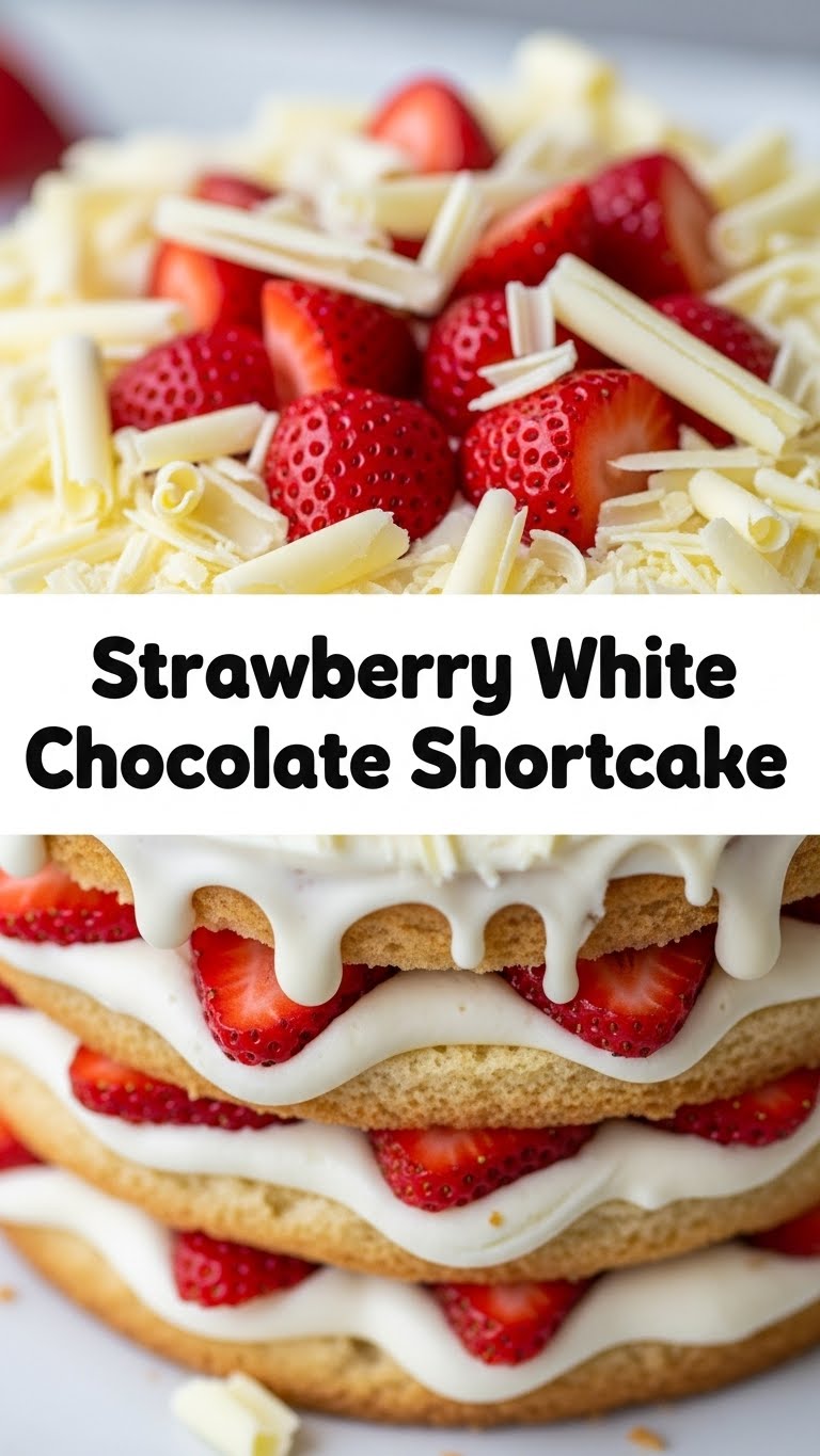 Strawberry White Chocolate Shortcake