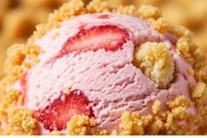 Strawberry Shortcake Crunch Ice Cream