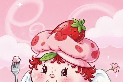 Angle Cake Strawberry Shortcake Character