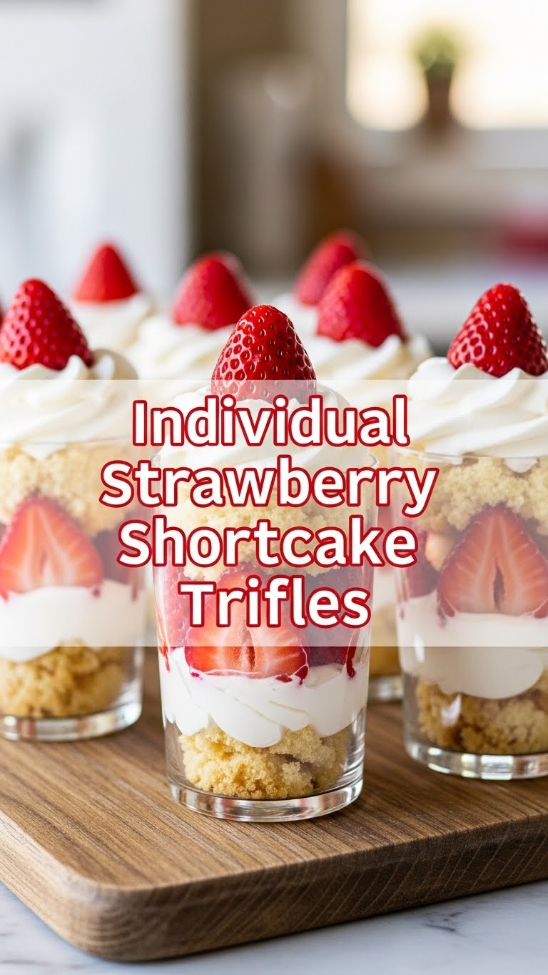 Individual Strawberry Shortcake Trifles