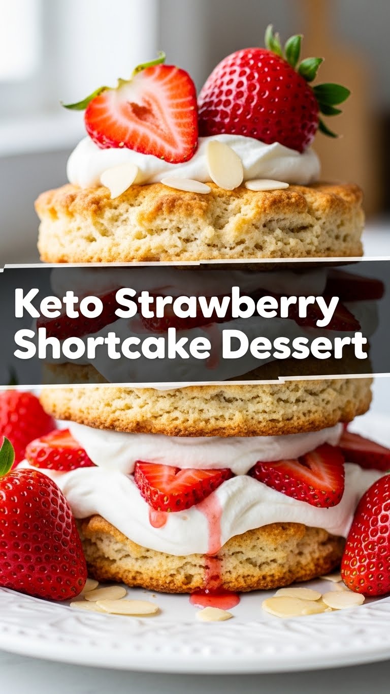 Keto Strawberry Shortcake Dessert