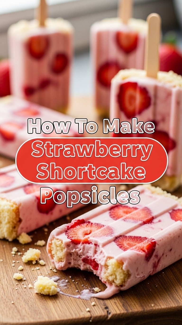 How To Make Strawberry Shortcake Popsicles