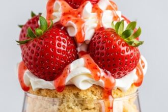 Strawberry Cheesecake Shortcake Parfait