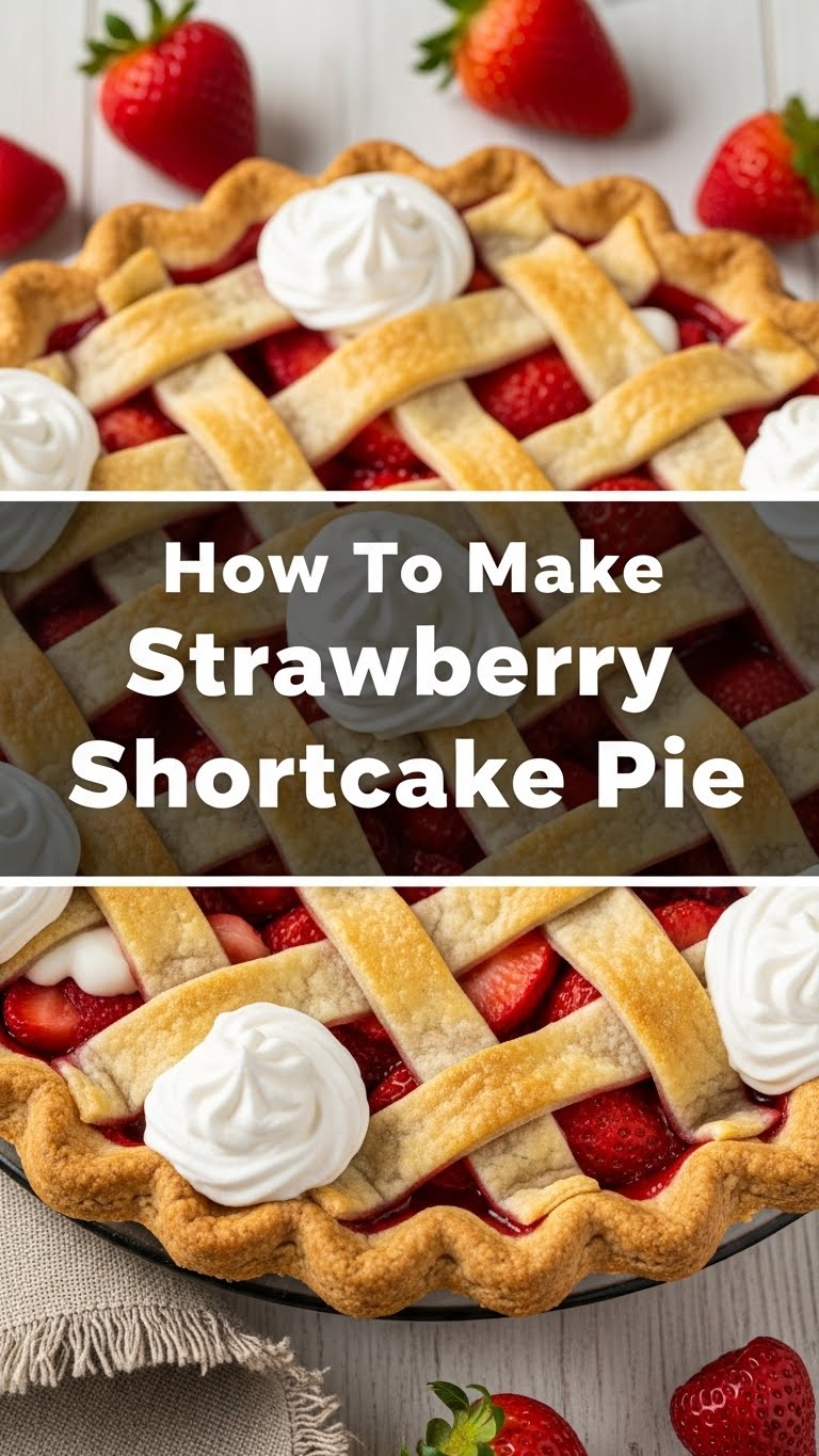How To Make Strawberry Shortcake Pie