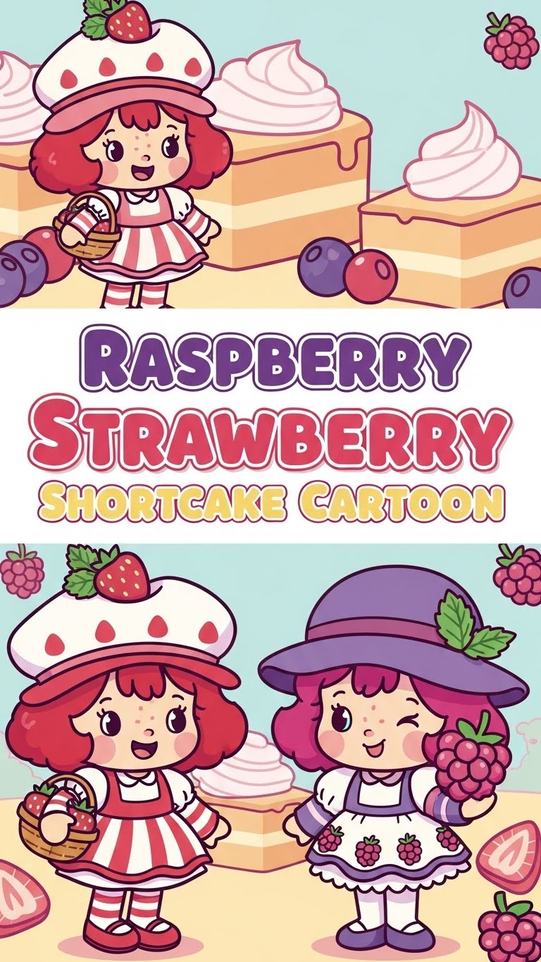 Raspberry Strawberry Shortcake Cartoon