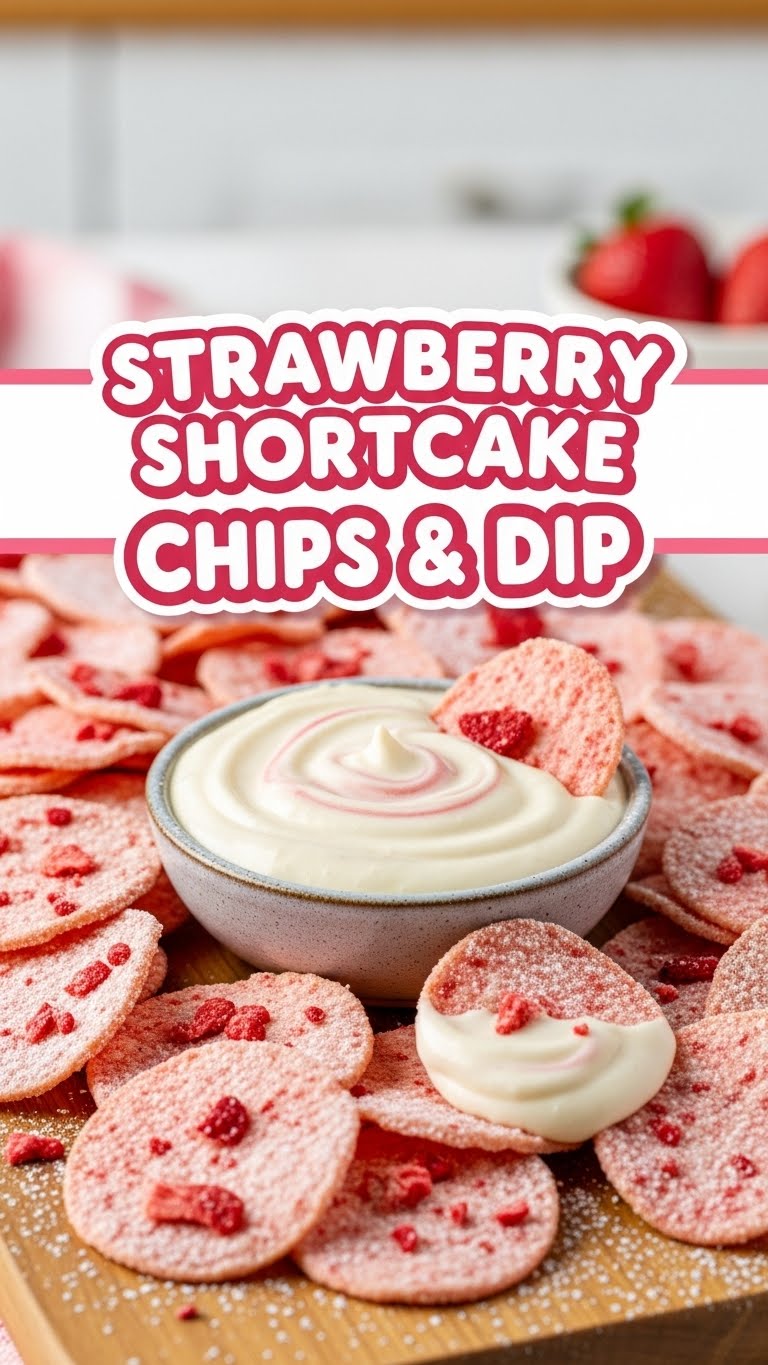 Strawberry Shortcake Chips & Dip