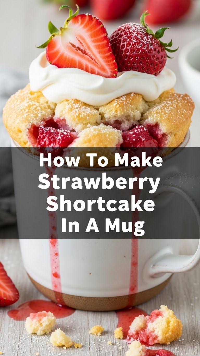 How To Make Strawberry Shortcake In A Mug