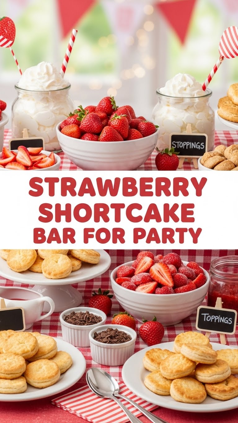 Strawberry Shortcake Bar For Party