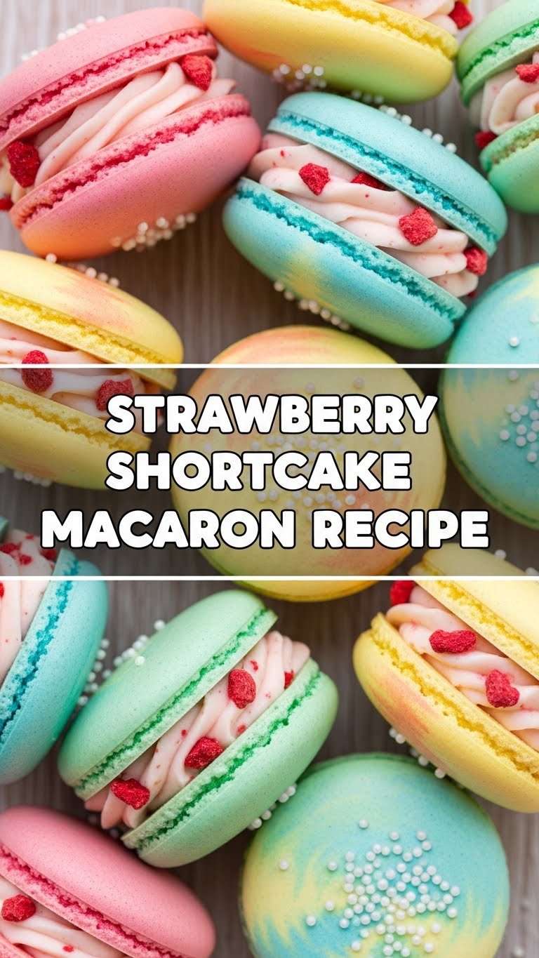 Strawberry Shortcake Macaron Recipe