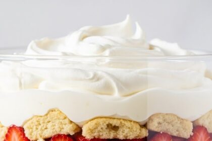 No Bake Strawberry Shortcake Trifle