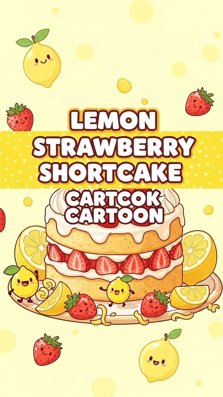 Lemon Strawberry Shortcake Cartoon