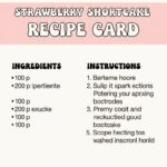 Strawberry Shortcake Recipe Card
