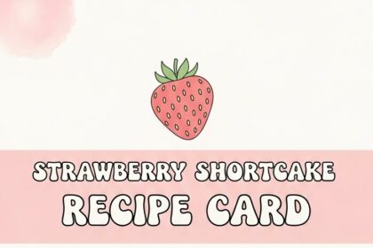 Strawberry Shortcake Recipe Card