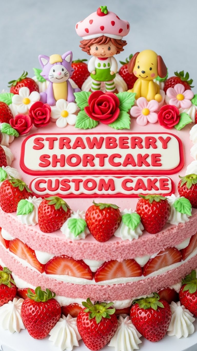 Strawberry Shortcake Custom Cake