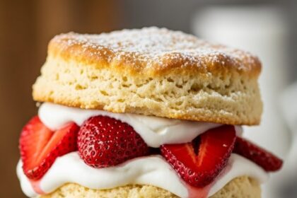 Roasted Strawberry Shortcake