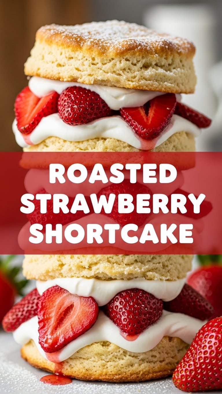 Roasted Strawberry Shortcake