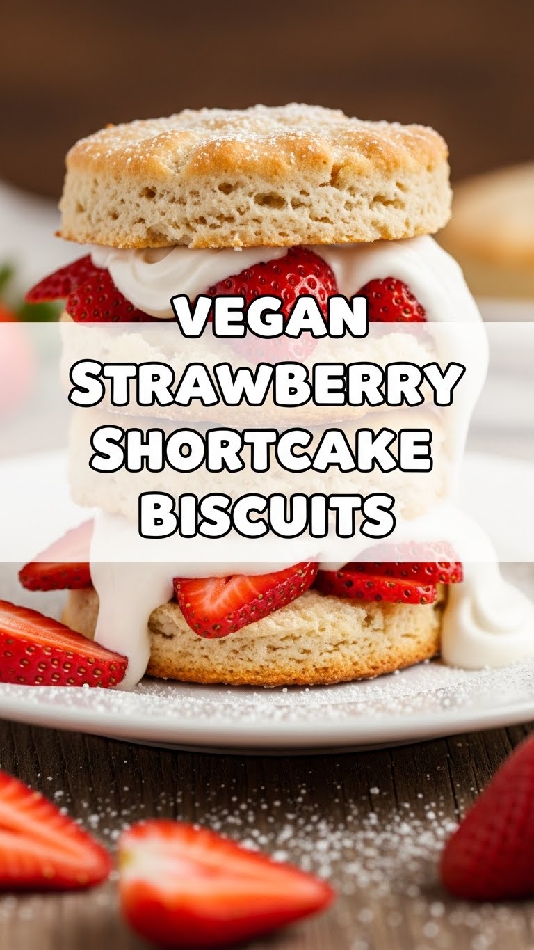 Vegan Strawberry Shortcake Biscuits