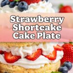 Strawberry Shortcake Cake Plate