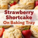 Strawberry Shortcake On Baking Tray