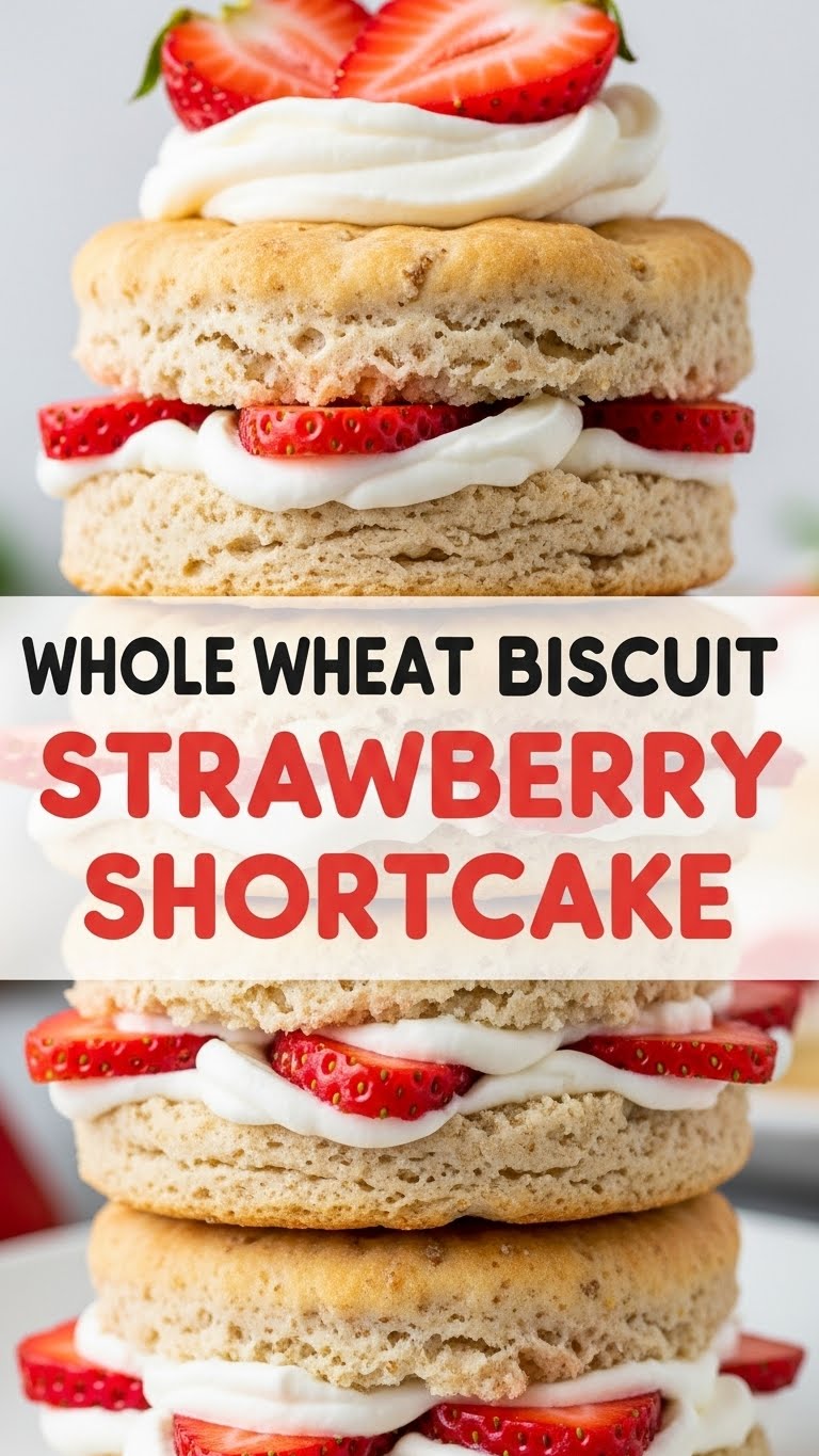 Whole Wheat Biscuit Strawberry Shortcake