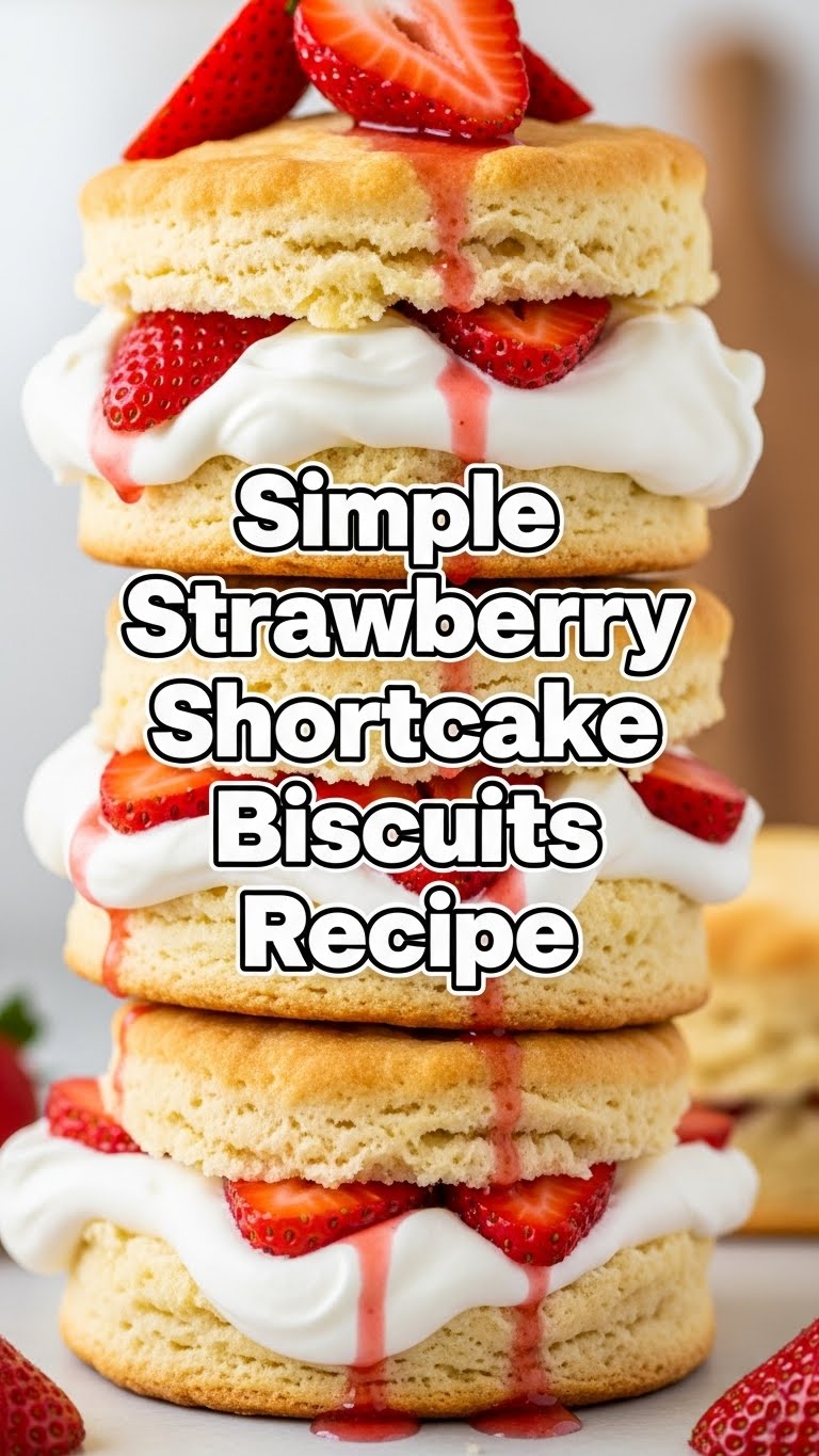 Simple Strawberry Shortcake Biscuits Recipe