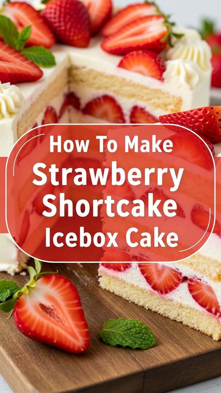 How To Make Strawberry Shortcake Icebox Cake