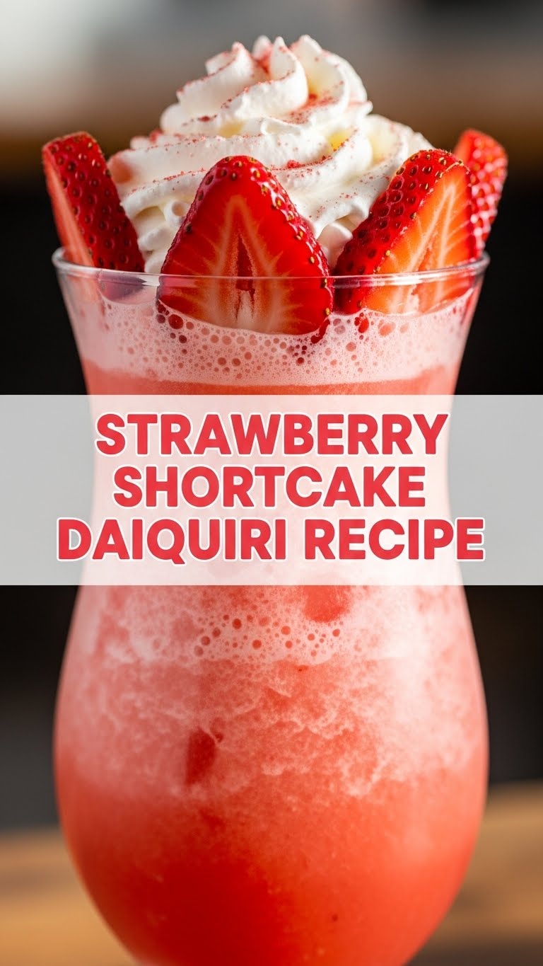 Strawberry Shortcake Daiquiri Recipe
