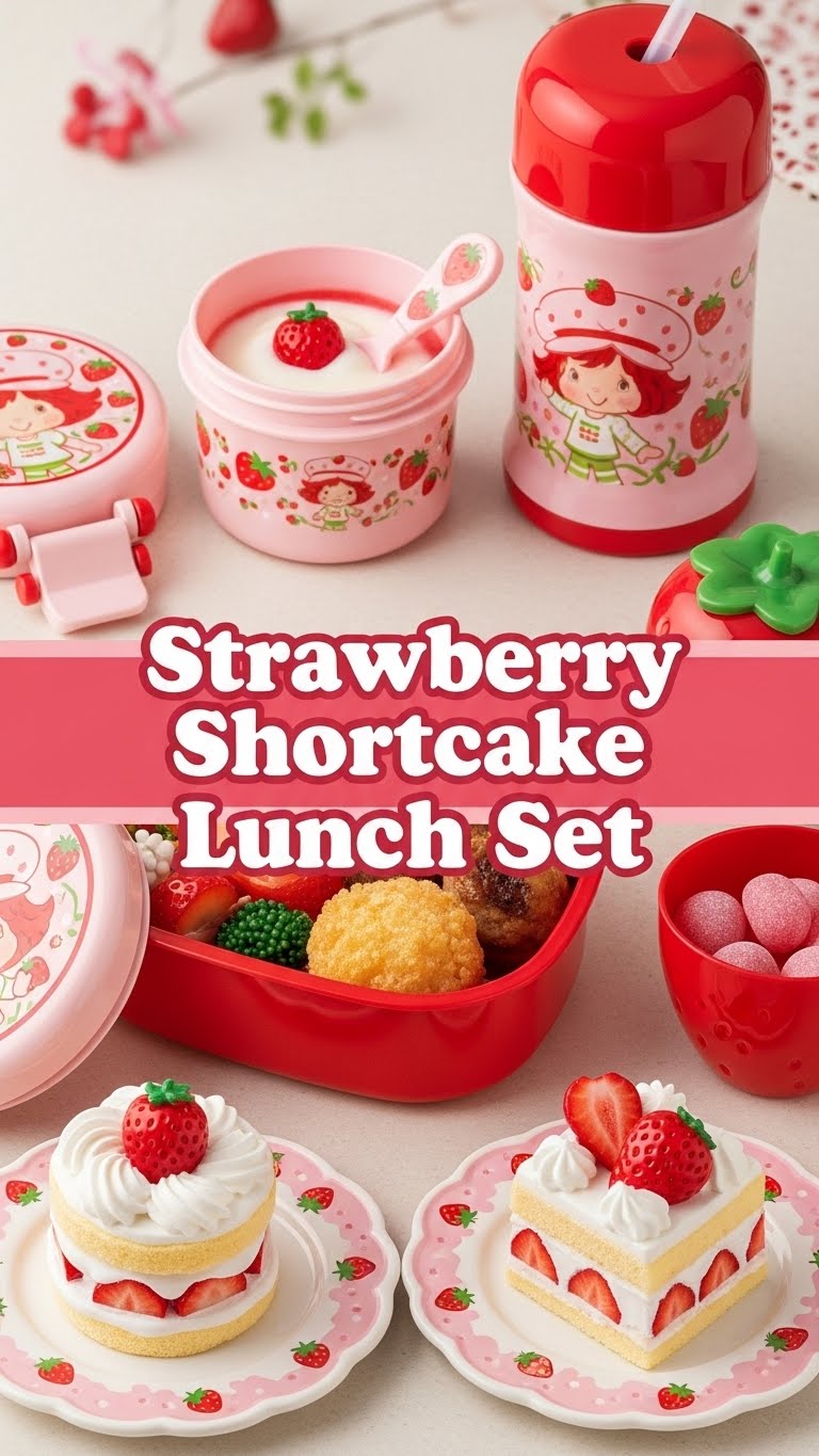 Strawberry Shortcake Lunch Set