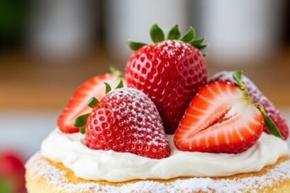 Double Layer Strawberry Shortcake