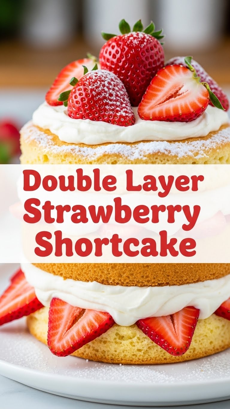 Double Layer Strawberry Shortcake