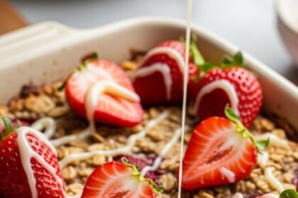 Strawberry Shortcake Baked Oatmeal