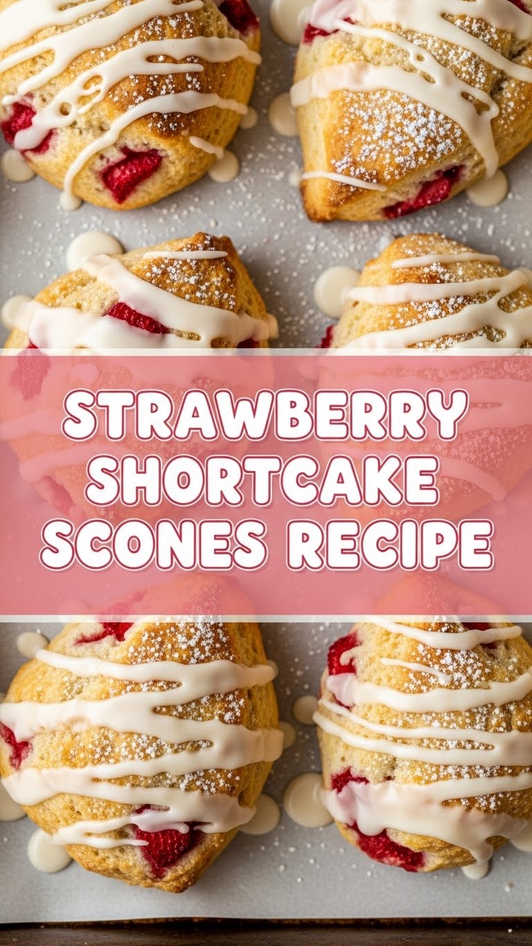 Strawberry Shortcake Scones Recipe