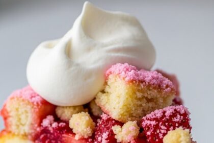 Strawberry Shortcake Crumble Cheesecake