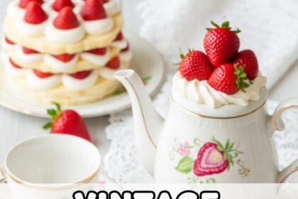 Vintage Strawberry Shortcake Tea Set