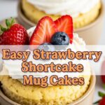 Easy Strawberry Shortcake Mug Cakes